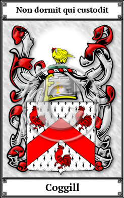 Coggill Family Crest Download (JPG)  Book Plated - 150 DPI