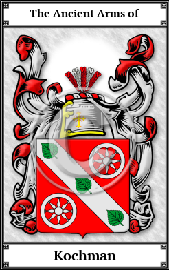 Kochman Family Crest Download (JPG)  Book Plated - 150 DPI