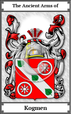 Kogmen Family Crest Download (JPG)  Book Plated - 150 DPI