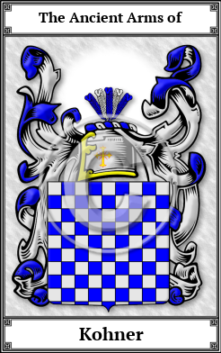 Kohner Family Crest Download (JPG)  Book Plated - 150 DPI