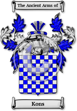 Kons Family Crest Download (JPG) Legacy Series - 600 DPI