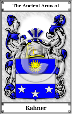 Kahner Family Crest Download (JPG)  Book Plated - 150 DPI