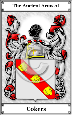 Cokers Family Crest Download (JPG)  Book Plated - 150 DPI