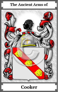 Cooker Family Crest Download (JPG)  Book Plated - 150 DPI