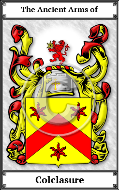 Colclasure Family Crest Download (JPG)  Book Plated - 150 DPI