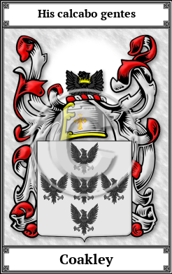 Coakley Family Crest Download (JPG)  Book Plated - 150 DPI