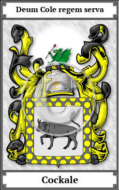 Cockale Family Crest Download (JPG)  Book Plated - 150 DPI