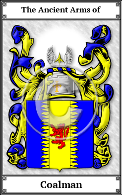 Coalman Family Crest Download (JPG)  Book Plated - 150 DPI
