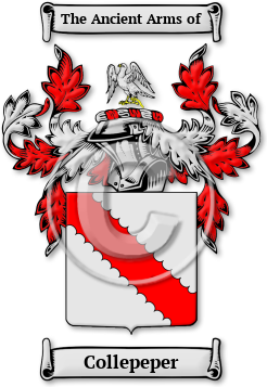 Collepeper Family Crest Download (jpg) Legacy Series - 150 DPI