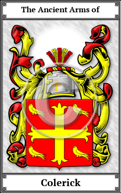 Colerick Family Crest Download (JPG) Book Plated - 600 DPI