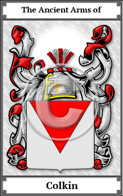 Colkin Family Crest Download (JPG)  Book Plated - 150 DPI