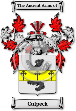 Culpeck Family Crest Download (jpg) Legacy Series - 150 DPI