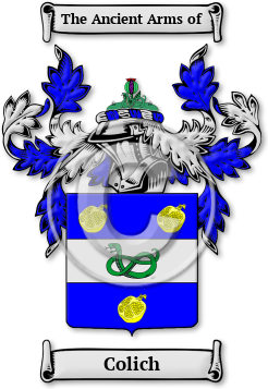 Colich Family Crest Download (jpg) Legacy Series - 150 DPI