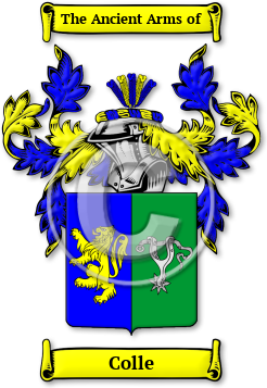 Colle Family Crest Download (jpg) Legacy Series - 150 DPI