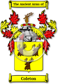 Coleton Family Crest Download (jpg) Legacy Series - 150 DPI