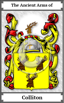 Colliton Family Crest Download (JPG)  Book Plated - 150 DPI