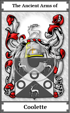 Coolette Family Crest Download (JPG) Book Plated - 600 DPI