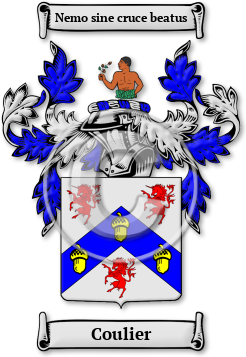 Coulier Family Crest Download (jpg) Legacy Series - 150 DPI