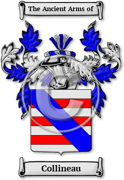 Collineau Family Crest Download (jpg) Legacy Series - 150 DPI