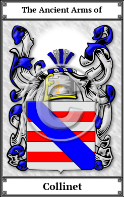 Collinet Family Crest Download (JPG) Book Plated - 600 DPI