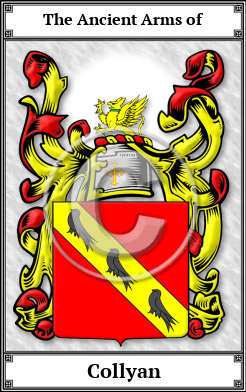 Collyan Family Crest Download (JPG)  Book Plated - 150 DPI