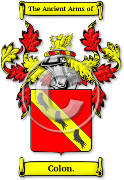 Colon. Family Crest Download (jpg) Legacy Series - 150 DPI