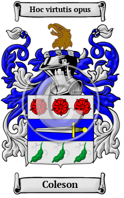 Coleson Family Crest/Coat of Arms
