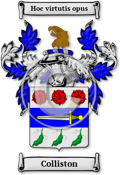 Colliston Family Crest Download (jpg) Legacy Series - 150 DPI