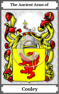 Couley Family Crest Download (JPG)  Book Plated - 150 DPI