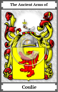 Coulie Family Crest Download (JPG)  Book Plated - 150 DPI