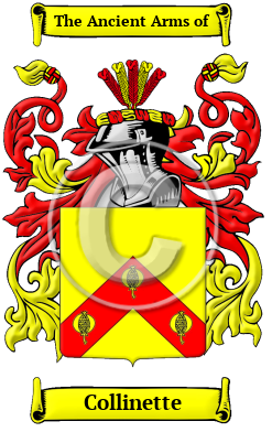 Collinette Family Crest Download (JPG) Heritage Series - 600 DPI