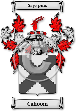Cahoom Family Crest Download (JPG) Legacy Series - 600 DPI