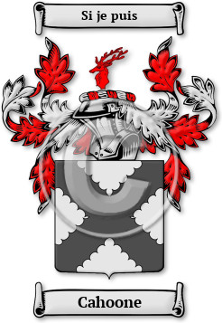 Cahoone Family Crest Download (jpg) Legacy Series - 150 DPI