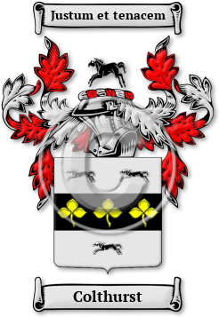 Colthurst Family Crest Download (jpg) Legacy Series - 150 DPI