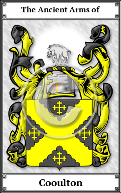Cooulton Family Crest Download (JPG)  Book Plated - 150 DPI