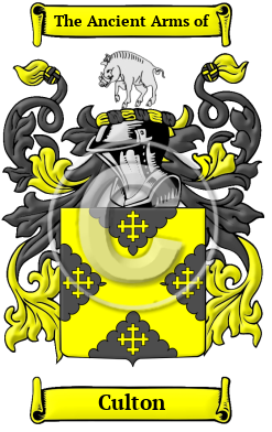Culton Family Crest Download (JPG) Heritage Series - 600 DPI