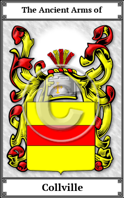 Collville Family Crest Download (JPG) Book Plated - 600 DPI