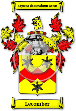 Lecomber Family Crest Download (jpg) Legacy Series - 150 DPI