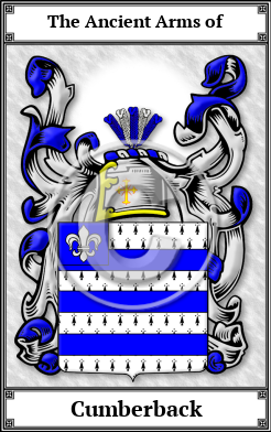 Cumberback Family Crest Download (JPG)  Book Plated - 150 DPI