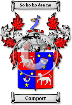 Comport Family Crest Download (JPG) Legacy Series - 600 DPI