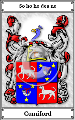 Cumiford Family Crest Download (JPG)  Book Plated - 150 DPI