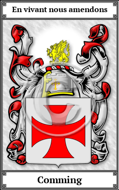 Comming Family Crest Download (JPG)  Book Plated - 150 DPI