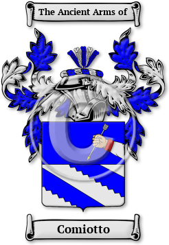 Comiotto Family Crest Download (jpg) Legacy Series - 150 DPI