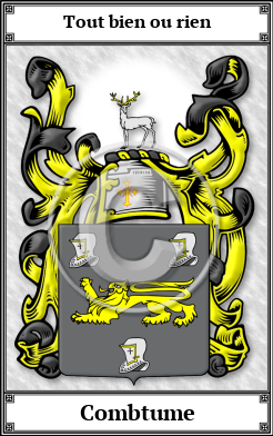 Combtume Family Crest Download (JPG) Book Plated - 600 DPI