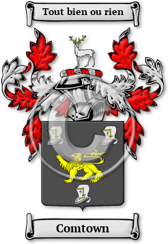 Comtown Family Crest Download (jpg) Legacy Series - 150 DPI