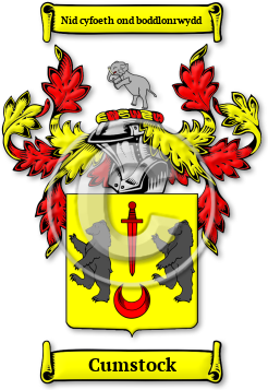 Cumstock Family Crest Download (jpg) Legacy Series - 150 DPI