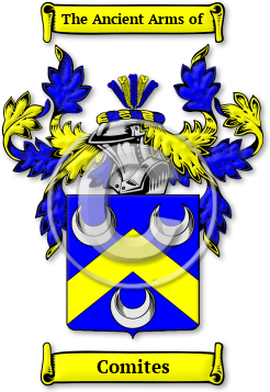 Comites Family Crest Download (jpg) Legacy Series - 150 DPI