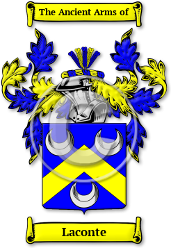 Laconte Family Crest Download (jpg) Legacy Series - 150 DPI