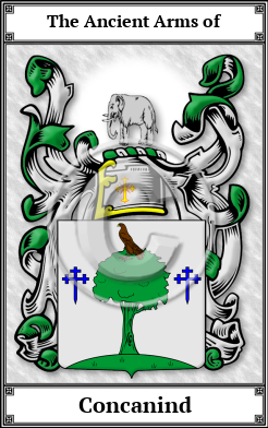 Concanind Family Crest Download (JPG)  Book Plated - 150 DPI