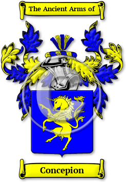 Concepion Family Crest Download (jpg) Legacy Series - 150 DPI